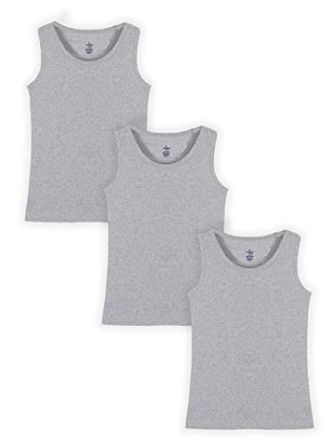 Image of KiddoPanti Boys 100% Cotton Rib Vest Pack of 3