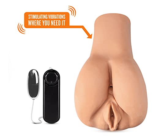 Blush-Novelties-Performance-VX6-Male-Enhancement-Penis-Pump-System-with-Amandas-Lusty-Bottom-Soft-Stroker-Realistic-Ass-and-Vagina-Male-Masturbator
