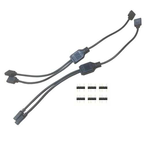 Motherboard ARGB SYNC Splitter 5V 3Pin RGB 1 Female to 2 Female 2-Way HUB 3P DIY Extension Adapter Converter for Computer Case/Mainborad to Cooling Fan,CUP Fan, Graphics Card Stander,LED Strips image 5