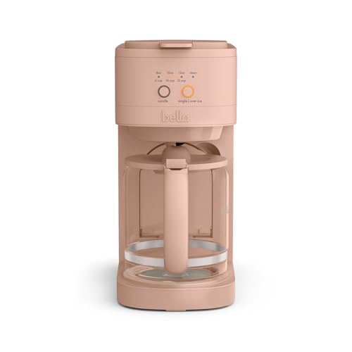 Image of BELLA VersaBrew 2-in1 Coffee Maker, K-Cup compatible, Brew 3 Sizes Carafes & Single Serve Cups, Dishwasher Safe Reusable Filter & Filter Holder, Iced Coffee Function, 60oz Tank, Blossom
