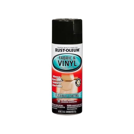 Rust-Oleum 248918 Automotive Enamel Fabric & Vinyl Spray Paint, 11 Ounce, Gloss Black, 11 Fl Oz