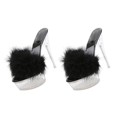 Sandales élégantes à talons hauts transparentes pour mariages et soirées d'été