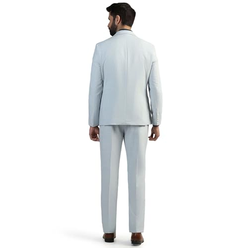 Image of blackberrys Men's Slim Fit Checked 3-Piece Suit