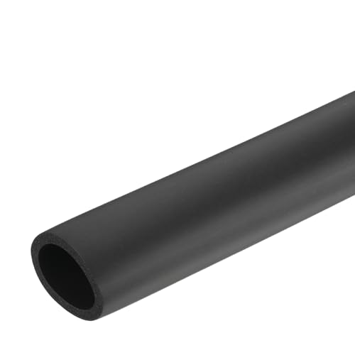 Image of uxcell Foam Tubing for Handle Grip Support,30mm(1 3 /16 inch) ID 40mm(1.57 inch) OD 0.3 Meter /1ft Length Black