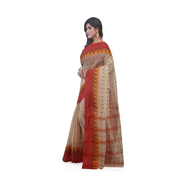 WoodenTant Women's Pure Cotton Tant Saree without blouse piece - Image 4