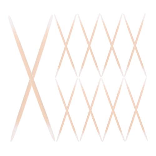 Cabilock Cotton Swabs Double Pointed Tips Precision Cleaning for Makeup Tattoo Soft Wooden Stick 100 Pieces