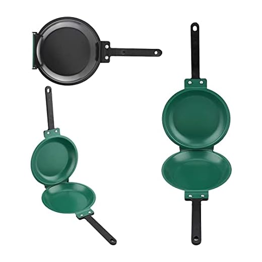 Killer's Instinct Outdoors 1 PCS Double-sided Frying Pan-Non-stick, Easy-to-clean Double-sided Frying Pan with Double-sided Flip Design