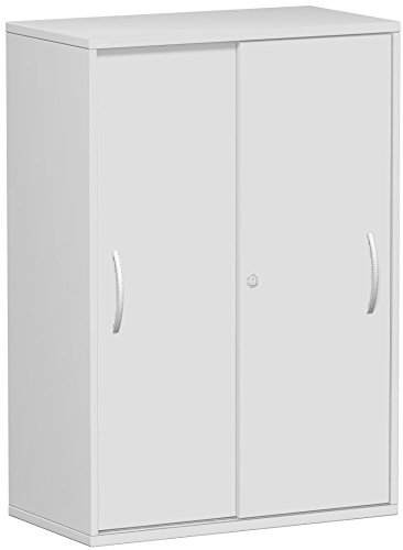 Gera Möbel Schranksystem Flex Schiebetürenschrank, Holzdekor, lichtgrau/lichtgrau, 80 x 42.5 x 118.2 cm Cover