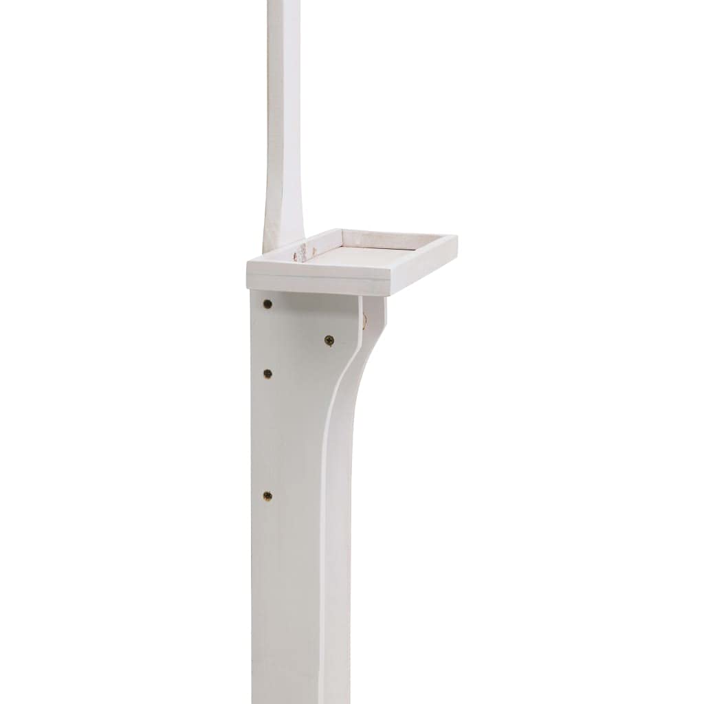 INLIFE Ducha de jardín blanca de madera para casa y jardín, piscinas y spa (6,65 kg)