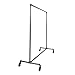 Econoco PSBB60 60" Wide Pipeline Non-Adjustable Ballet Bar Rack