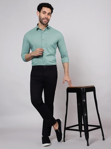 Image of Beyoung Cotton Plain Regular Fit Shirt for Men | Full Sleeve | Formal Shirt | Classic Collar Cotton