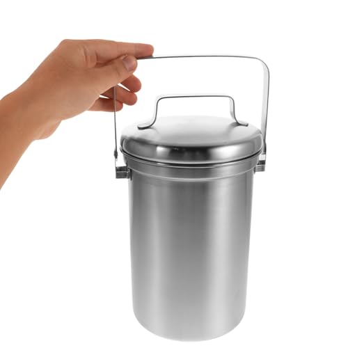 Seau à compost hermétique anti-odeurs en inox pour tri sélectif - 5