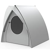 Palram Pets Ruby Indoor/Outdoor Cat Box Enclosure, Cat Litter Box Furniture Hidden, Waterproof Ou...