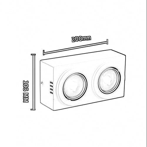 Spot de plafond avec projecteur orientable à double faisceau précis