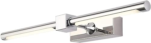 Lampe LED salle de bain 62cm et miroir vanité style nordique lumière chaude