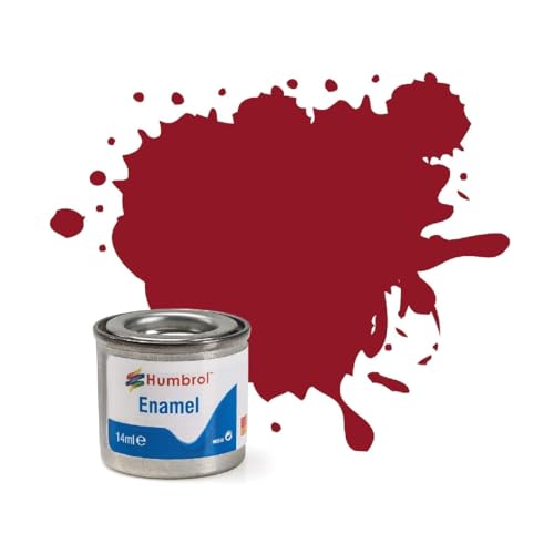 Humbrol 14 ML N ° 1 Tinlet Peinture é Mail 20 (Crimson Gloss)