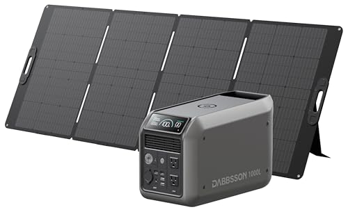 Dabbsson 1008Wh Solar Generator with 420W Solar Panel, Semi-Solid LiFePO4,