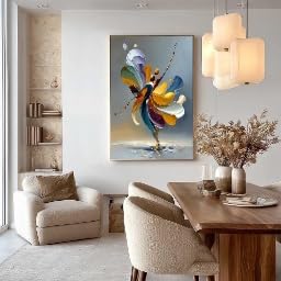 Tableau abstrait de danseuse impression d'art figuratif premium