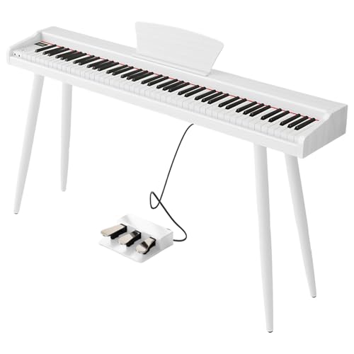 Amazon | [MRG] 電子ピアノ 木目調 88鍵盤 木製 MIDI対応 楽譜スタンド 