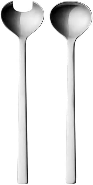 George Jensen New York Salad Cutlery, Stainless Steel, 5.4 x 14.7 x 33.8 cm