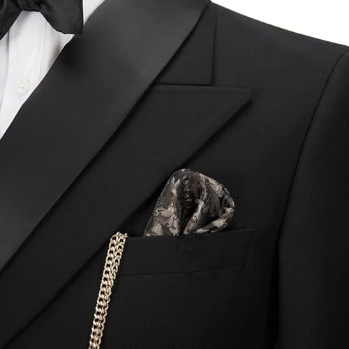 Mens Suit Slim Fit - 2 Piece Suits for Men Peak Lapel Wedding Suits One Button Tuxedo Blazer & Pants4