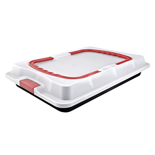 Dr. Oetker 1012 Backblech 3in1 mit Transporthaube, Ofenblech zum Backen, Aufbewahren und Transportieren, als Pizza… - Image 6