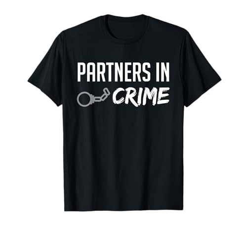 Cool Bff Shirts By Couples Apparel P7QB8R09101 Partners In Crime Best Friend T Shirts Matching Bff Outfits T-Shirt cover