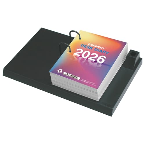 Amazon.co.jp: コレクト 手帳 2026 スケジュール帳 卓上日記 I型台付 D