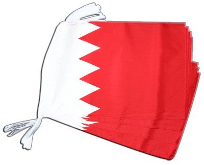 Guirlande Bahrein Digni Géant de 8,9 m de long avec 20 drapeaux