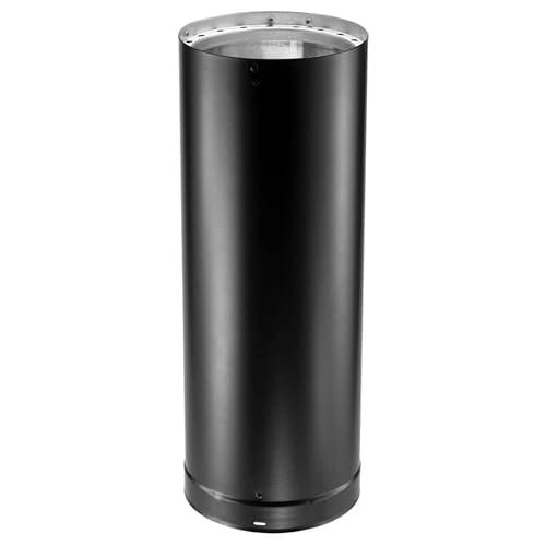 DuraVent DVL 6DVL-12 DVL Galvanized Steel/Stainless Steel Double Wall Wood Burning Stove Pipe Connector to Vent Smoke/Exhaust, 12