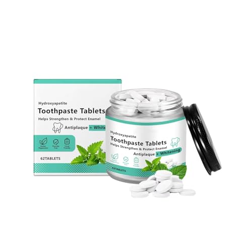Pastillas de pasta de dientes masticables, blanqueadoras de dientes, ayudan a mantener las encías sanas, fortalecen y blanquean los dientes, aliento fresco