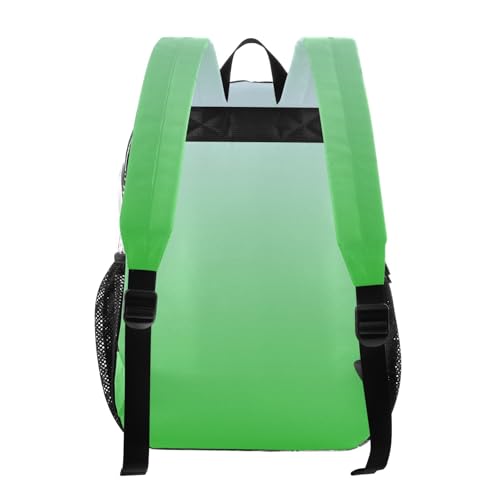 Travel Clear Bags for Women Girls Backpack for Kids Approved Plastic Bag Large Elegant Blue Lime Green Gradient3