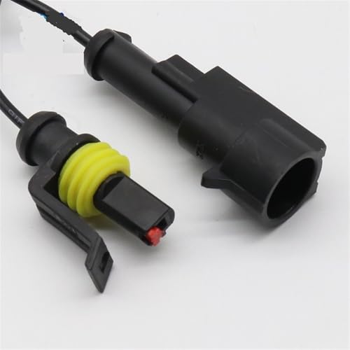 Conectores de cable eléctrico estancos de 1 pin y terminales con cable 2