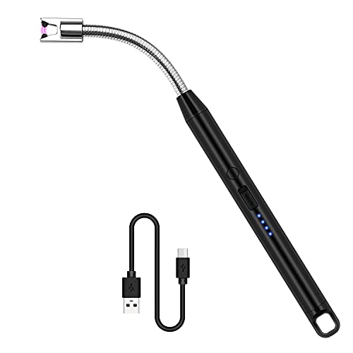 Feuerzeug, Elektronisch Feuerzeug USB Aufladbare Lichtbogen Feuerzeug with Safety Lock Geeignet Lichtbogen Feuerzeug…