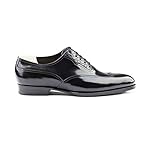 Costoso-Italiano-Goodyear-Welted-Wyre-Forest-Mens-Black-Leather-with-Croc-Print-Formal-Lace-Up-Toe-Cap-Wingtip-Oxford-Shoes-with-Violin-Leather-Sole