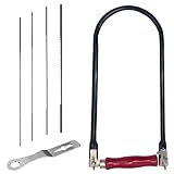 Laubsäge Set inkl. 4 Sägeblätter(4#6#8#10#) Montageschlüssel und Laubsägebogen, Handsäge...