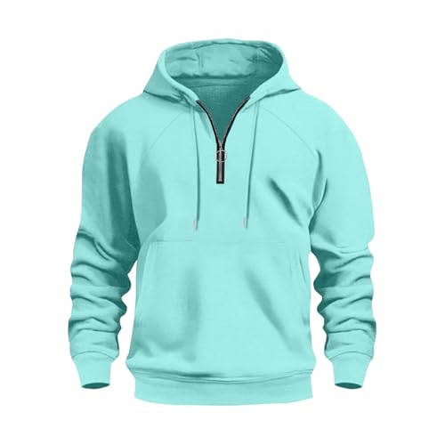 Men's Casual Hoodies Long Sleeve Hooded Sweatshirt Casual Basic Essential Drawstring Pullover Hoodie With Pocket2