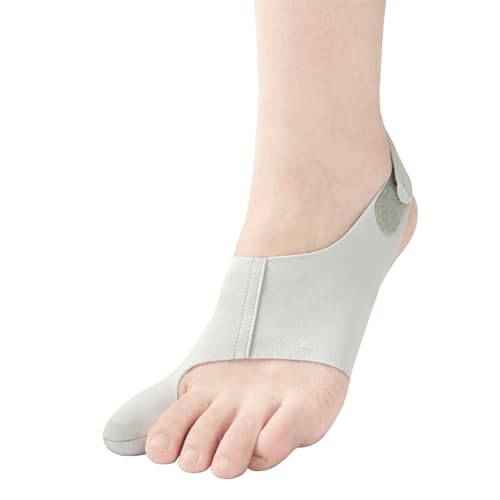HAGJII Separador Dedos Pie, Corrector De Juanetes Para El Dedo Gordo Del Pie De Las Mujeres Con Ajuste Regulable, Cómodo Juanetes Corrector Nocturno Y Dia Separador De Dedos(Left foot,L/XL)