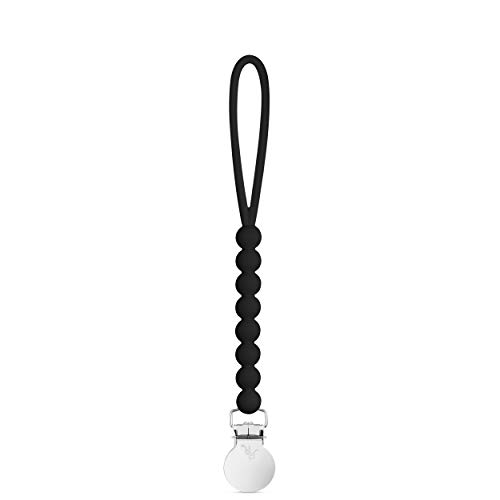 Image of Ryan & Rose Cutie Clip Judy - Pacifier Clip Holder Silicone (Judy, Black)