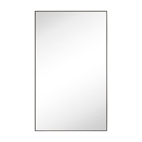 Image of TEHOME Oil Rubbed Bronze Bathroom Vanity Mirror with Squared Corners, 24x40'' Dark Bronze Rectangle Stainless Steel Metal Framed Mirror for Bathroom