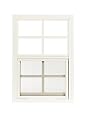 Apple Outdoor Supply W1218W-BX1 12" W x 18" H Flush Mount Shed Window, White 1 PK