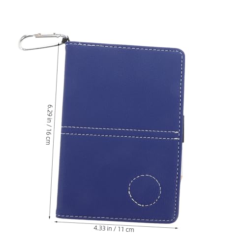 Libreta de puntuación de golf de PU portátil con funda resistente y lápiz Hemobllo 2