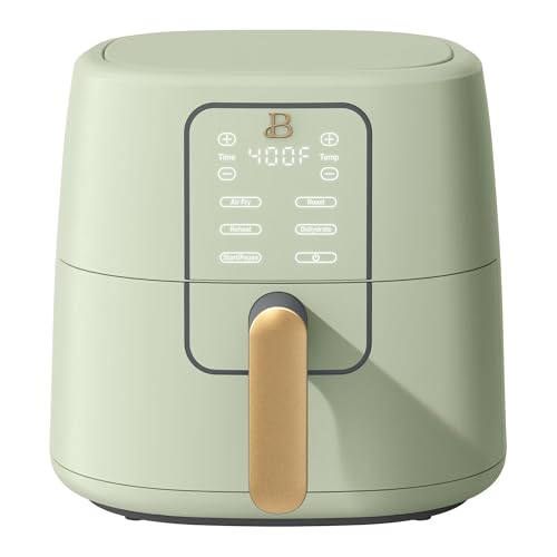 6 Quart Digital Air Fryer, Large Touch Screen Air Fryer with Programmable Time & Temperature Control, 4-in-1 Roast Reheat Dehydrate, Nonstick Design (Sage Green)