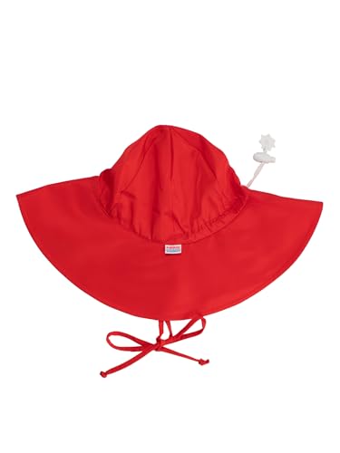 Image of RuffleButts Baby-Girls Sun Hat Floppy Wide Brim UPF 50+ - Baby Sun Hat with Sun Protection