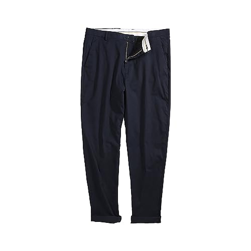 Pantalon en coton décontracté pour homme coupe droite confortable
