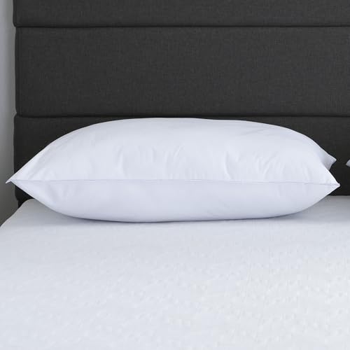 Almohada de cama microfibra tamaño King blanca