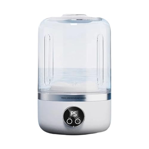 Hkfgdjdl Lavadora portátil pequeña de 4000 mAh, inalámbrica, limpiador de ropa interior, para calcetines, viajes, camping, apartamento