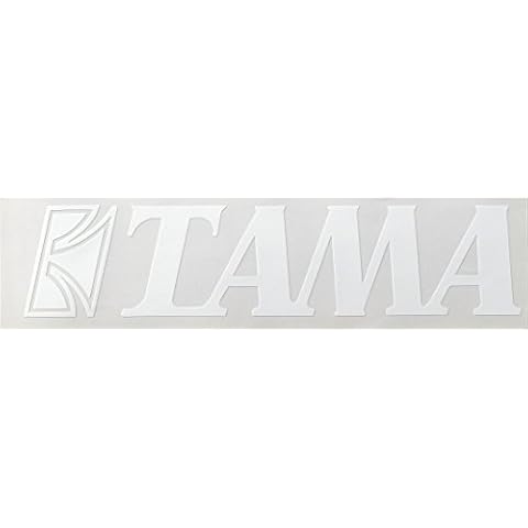 TAMA Logo Sticker White-2" x 9" (TLS100WH) Cover