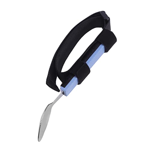 FRCOLOR 1pc Disabled Eating Utensils Disabled Aid Utensils Hand Strap for Utensils Disabled Eating Forks Elderly Utensil Holder Strap Utensils Disabled Assistant Utensils Adaptive Utensils