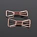 MAGICLULU 20Pcs Rose Gold Bow Tie Paper Clips Creative Decorative Bookmark Clips for Organizing Documents at Office Home and School 1.18X0.78 Inch